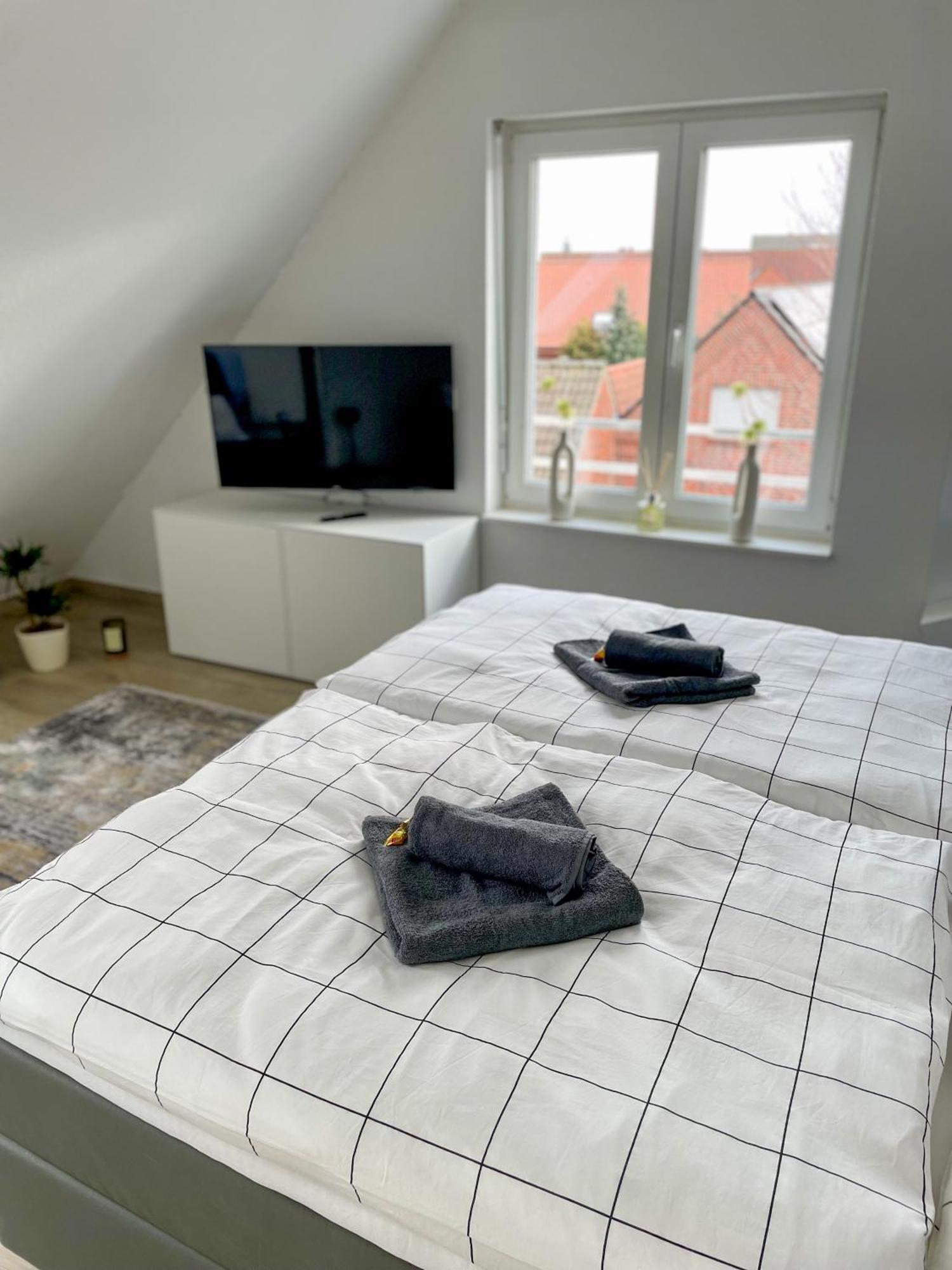 Ahaus: Stadtoase Mit Terrasse & Privater Garage Ngoại thất bức ảnh